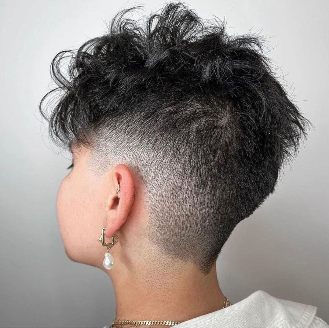 Precision undercut with textured top — Salon Fiorella